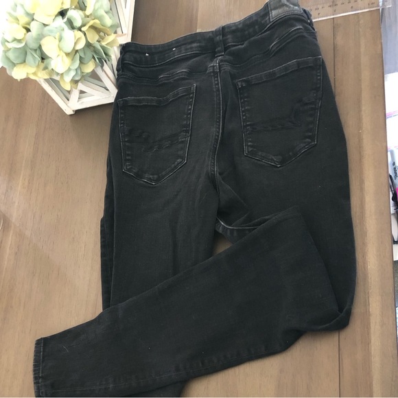 American Eagle Super Stretch 10R black jeans. Highest rise jegging. - Picture 7 of 7